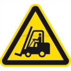 Warnung vor Flurförderzeugen nach ISO 7010 (W 014)