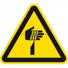 Warnung vor spitzem Gegenstand nach ISO 7010 (W 022)