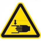 Warnung vor Handverletzungen nach ISO 7010 (W 024)