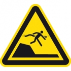 Warnung vor unvermittelter Tiefenänderung in Schwimm- oder Freizeitbecken nach ISO 20712-1 (WSW 003)