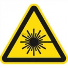 Warnung vor Laserstrahl nach ISO 7010 (W 004)