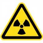 Warnung vor radioaktiven Stoffen oder ionisierenden Strahlen nach ISO 7010 (W 003)