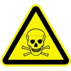 Warnung vor giftigen Stoffen reflektierend
