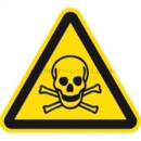 Gefahrenschilder: Warnung vor giftigen Stoffen nach ISO 7010 (W 016)