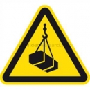 Gefahrenschilder: Warnung vor schwebender Last nach ISO 7010 (W 015)