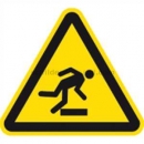 Gefahrenschilder: Warnung vor Hindernissen am Boden nach ISO 7010 (W 007)