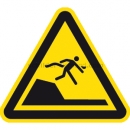 Gefahrenschilder: Warnung vor unvermittelter Tiefenänderung in Schwimm- oder Freizeitbecken nach ISO 20712-1 (WSW 003)