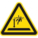 Gefahrenschilder: Warnung vor tiefem Wasser nach ISO 20712-1 (WSW 005)