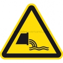 Gefahrenschilder: Warnung vor Abwassereinleitung nach ISO 20712-1 (WSW 013)