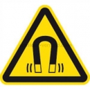 Gefahrenschilder: Warnung vor magnetischem Feld nach ISO 7010 (W 006)