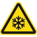 Warnschilder nach DIN EN ISO 7010 und ASR A 1.3 (2013): Warnung vor niedriger Temperatur nach ISO 7010 (W 010)