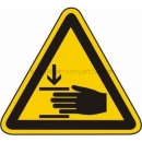 Gefahrenschilder: Warnung vor Handverletzungen (BGV A8 W 27)