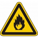 Warnschilder nach BGV A8 und ASR A 1.3 (2007): Warnung vor feuergefährlichen Stoffen (BGV A8 W 01)