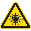 Gefahrenschilder: Warnung vor Laserstrahl nach ISO 7010 (W 004)