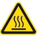 Gefahrenschilder: Warnung vor heißer Oberfläche nach ISO 7010 (W 017)