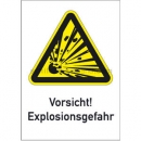 Gefahrenschilder: Kombischild Vorsicht! Explosionsgefahr