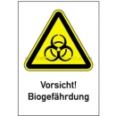 Gefahrenschilder: Kombischild Vorsicht! Biogefährdung